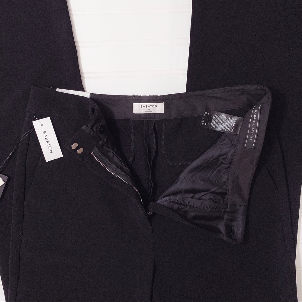 Babaton Aritzia Black Noir Gaudi Trouser Pants - Picture 5 of 11